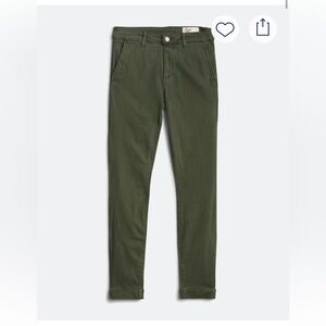 Cosmic Blue Love Olive Skinny Pants
